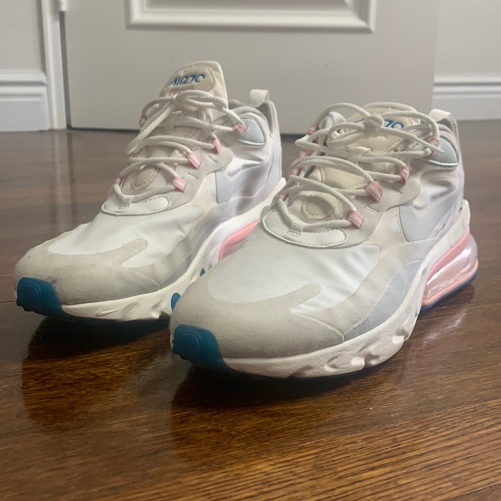 Nike Air Max 270 React - Sail, Pink & Blue - Size 11